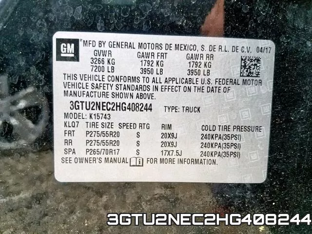 3GTU2NEC2HG408244 фото 2