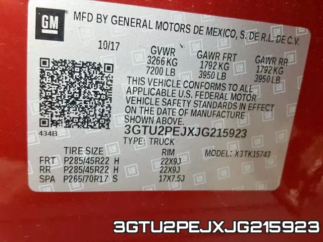 3GTU2PEJXJG215923 фото 2