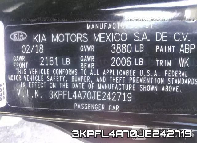 3KPFL4A70JE242719 фото 10