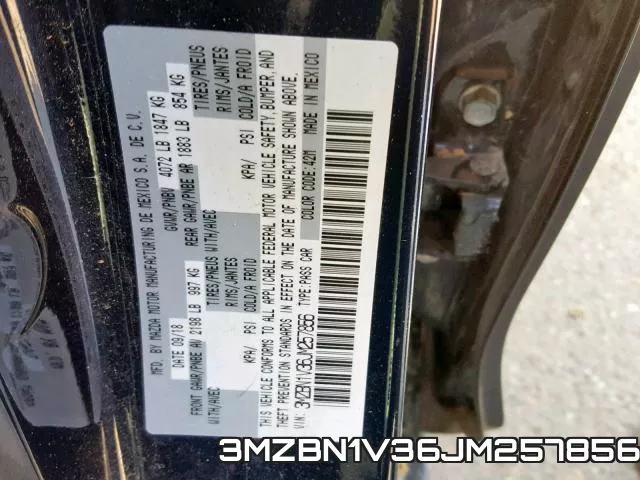 3MZBN1V36JM257856 фото 2