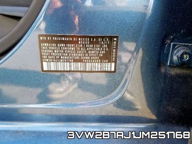 3VW2B7AJ1JM251768 фото 2