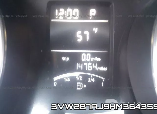 3VW2B7AJ9HM364359 фото 8