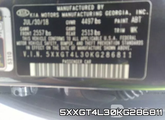 5XXGT4L30KG286811 фото 9