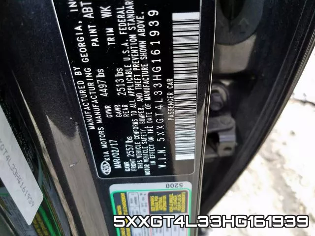 5XXGT4L33HG161939 фото 2