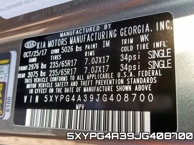 5XYPG4A39JG408700 фото 2