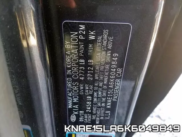 KNAE15LA6K6049849 фото 2