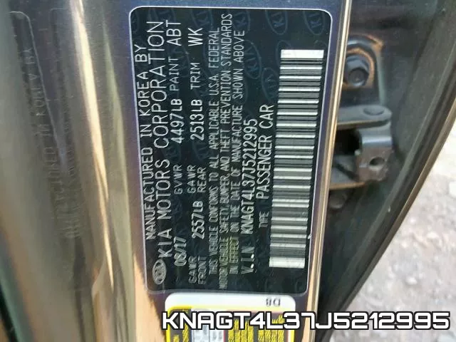 KNAGT4L37J5212995 фото 2