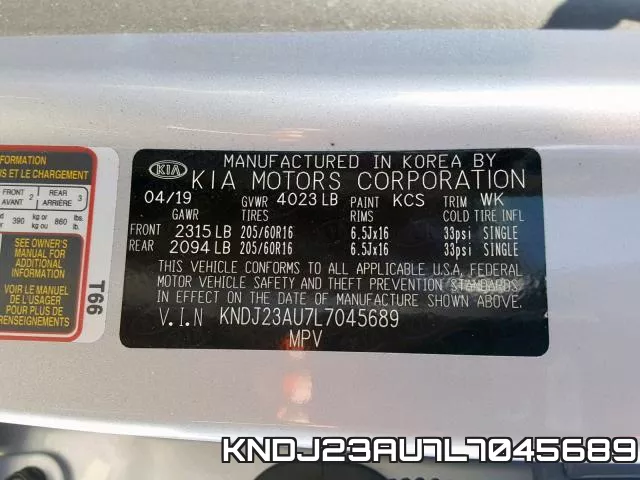 KNDJ23AU7L7045689 фото 2