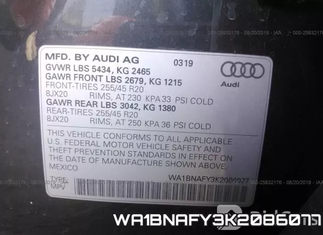 WA1BNAFY3K2086077 фото 10
