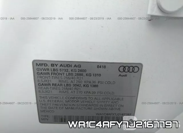 WA1C4AFY7J2167797 фото 10