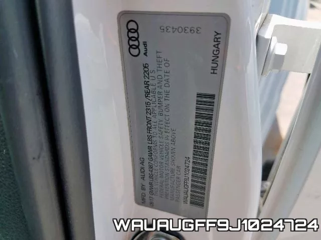WAUAUGFF9J1024724 фото 2