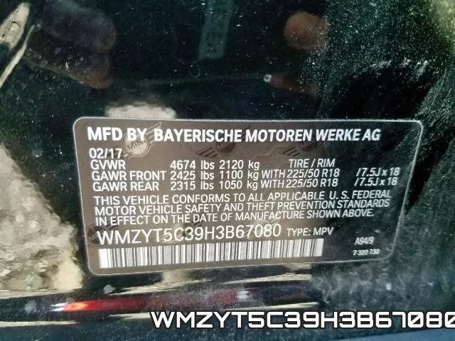 WMZYT5C39H3B67080 фото 2