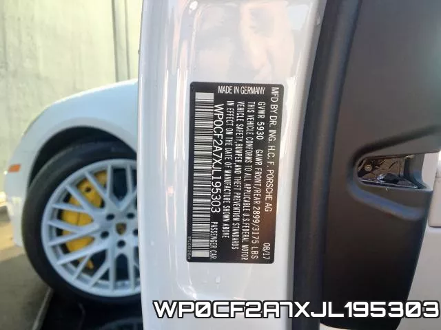 WP0CF2A7XJL195303 фото 2