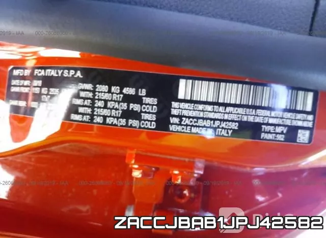 ZACCJBAB1JPJ42582 фото 10