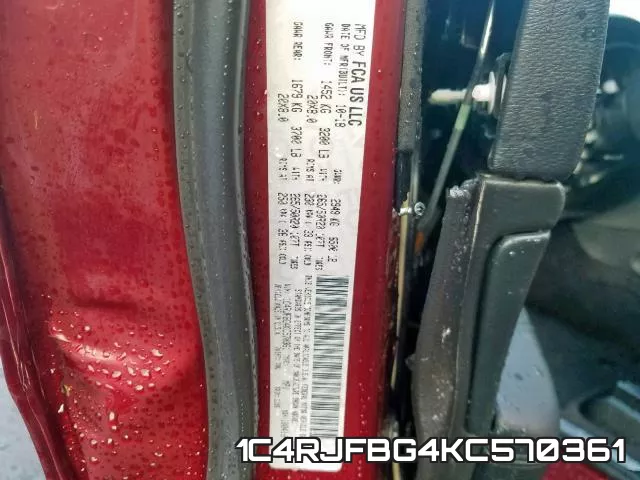 1C4RJFBG4KC570361 фото 2