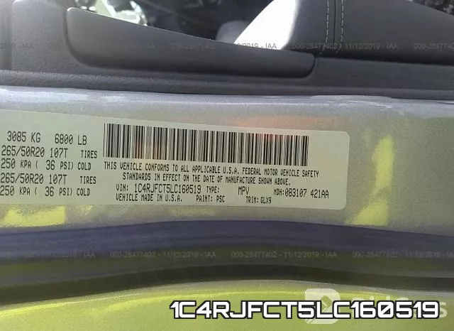 1C4RJFCT5LC160519 фото 9
