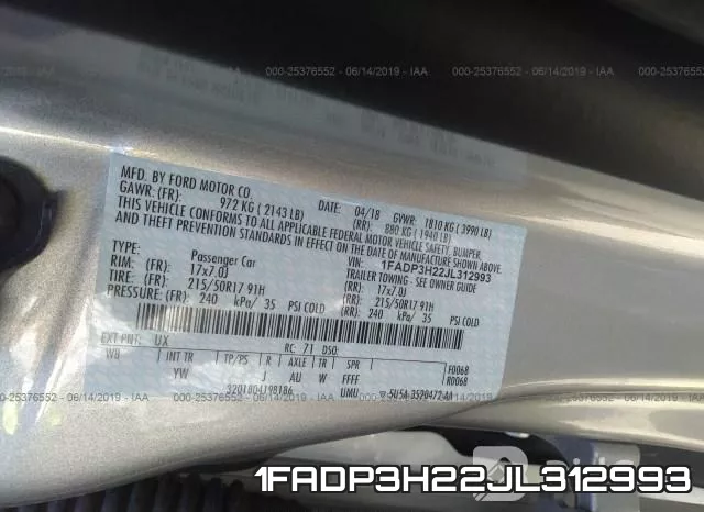 1FADP3H22JL312993 фото 10