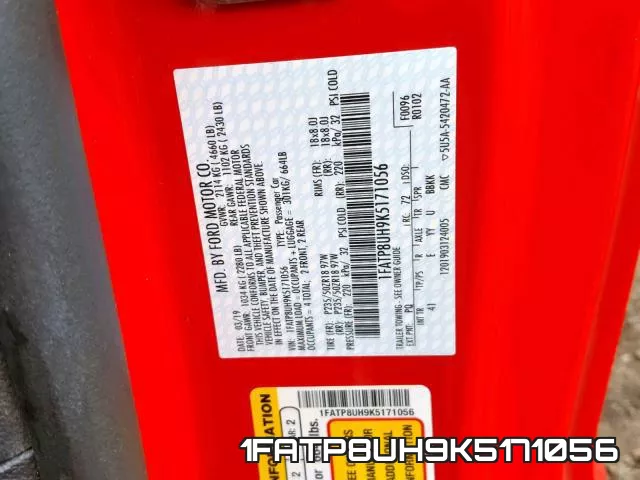 1FATP8UH9K5171056 фото 2