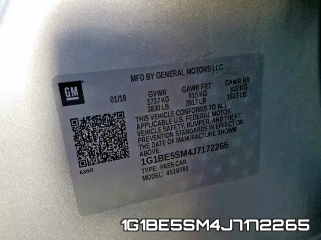 1G1BE5SM4J7172265 фото 2