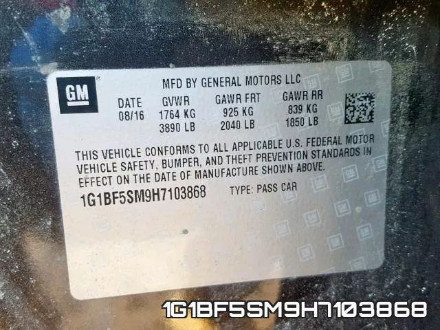 1G1BF5SM9H7103868 фото 2