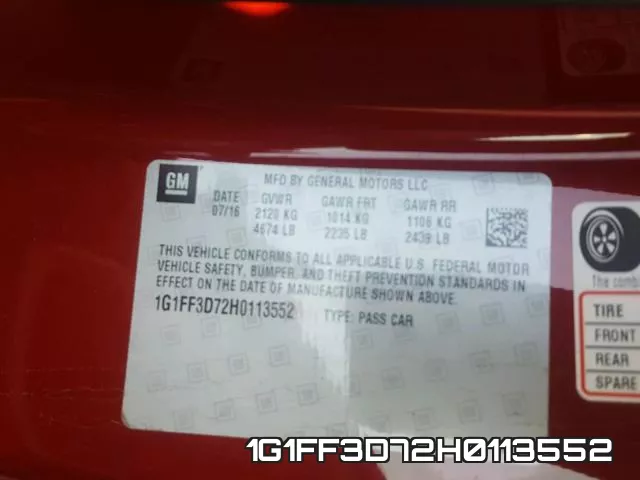1G1FF3D72H0113552 фото 2