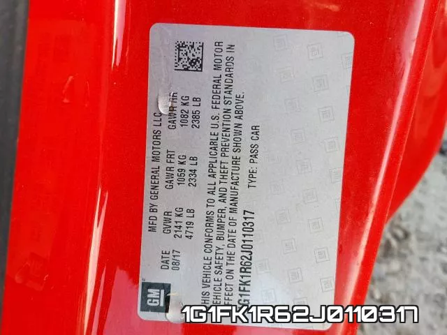 1G1FK1R62J0110317 фото 2