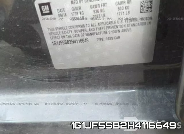 1G1JF5SB2H4116649 фото 10