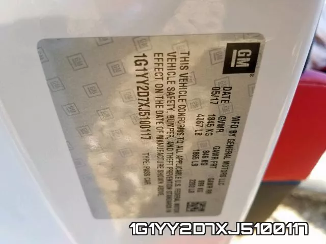 1G1YY2D7XJ5100117 фото 2