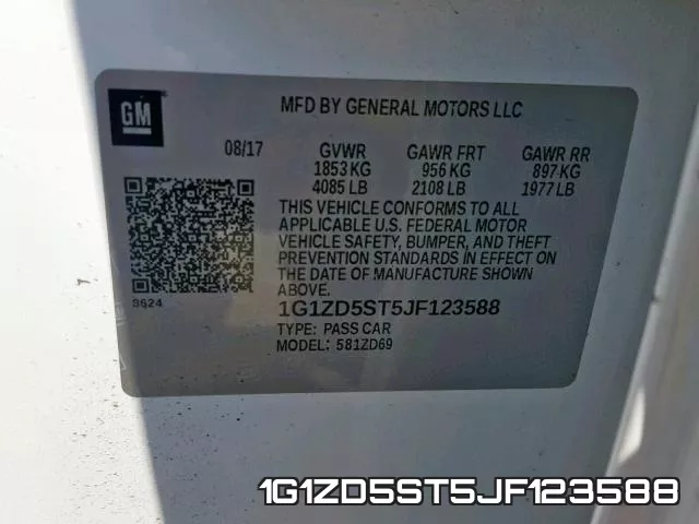 1G1ZD5ST5JF123588 фото 2