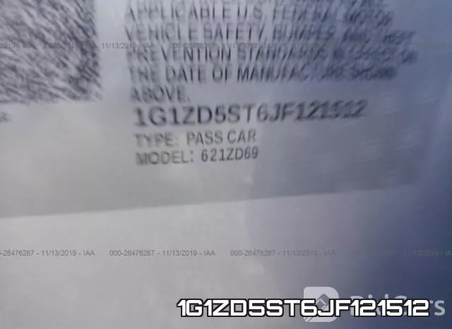 1G1ZD5ST6JF121512 фото 10