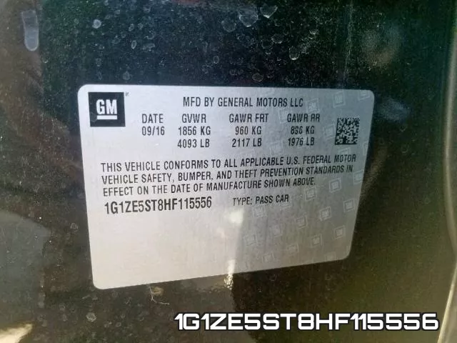 1G1ZE5ST8HF115556 фото 2