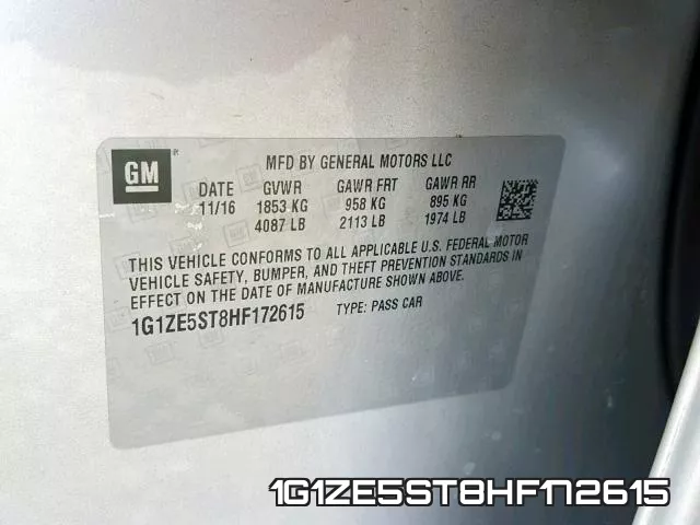 1G1ZE5ST8HF172615 фото 2