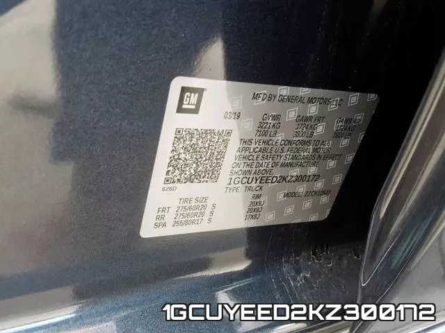 1GCUYEED2KZ300172 фото 2
