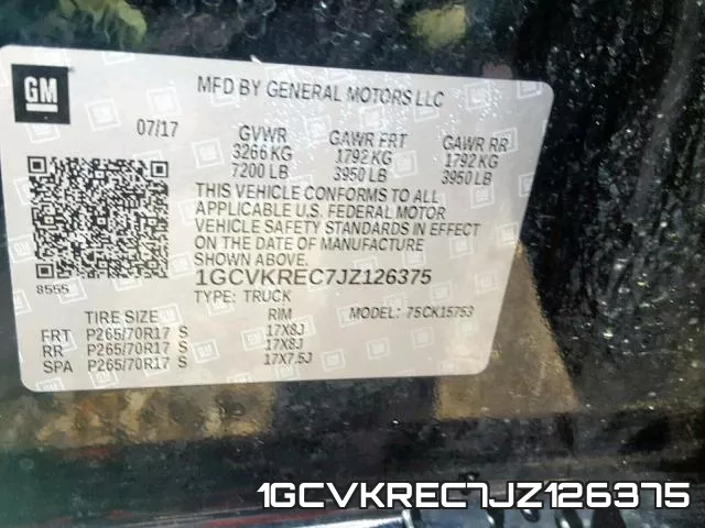 1GCVKREC7JZ126375 фото 2