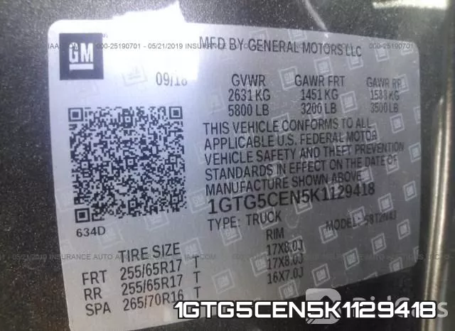1GTG5CEN5K1129418 фото 10