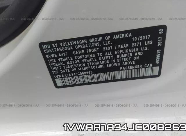 1VWAA7A34JC008263 фото 10