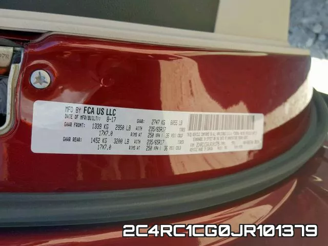 2C4RC1CG0JR101379 фото 2