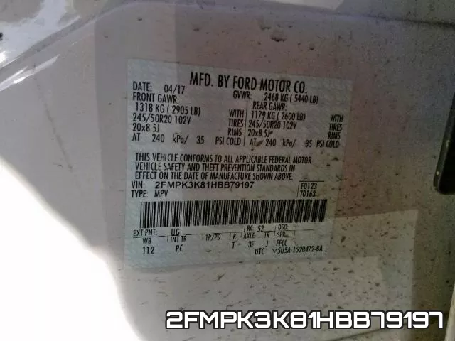 2FMPK3K81HBB79197 фото 2