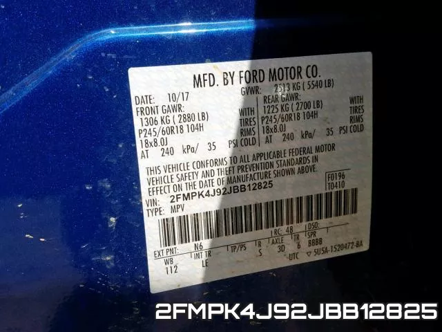 2FMPK4J92JBB12825 фото 2