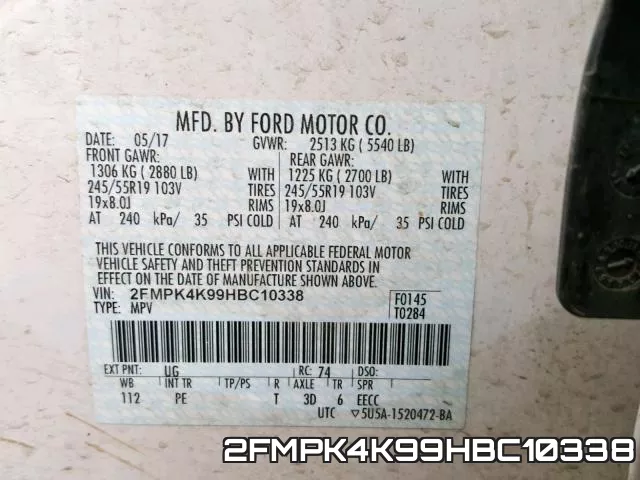2FMPK4K99HBC10338 фото 2
