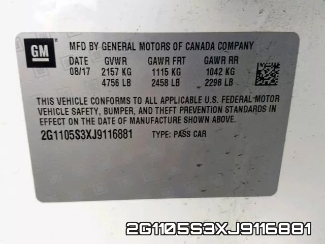 2G1105S3XJ9116881 фото 2