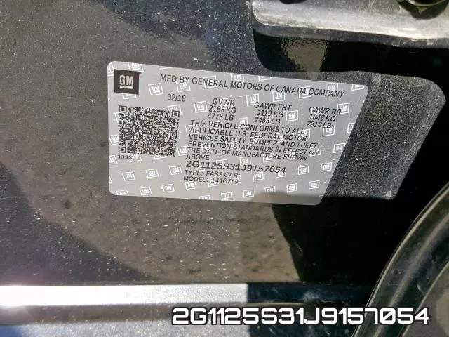 2G1125S31J9157054 фото 2