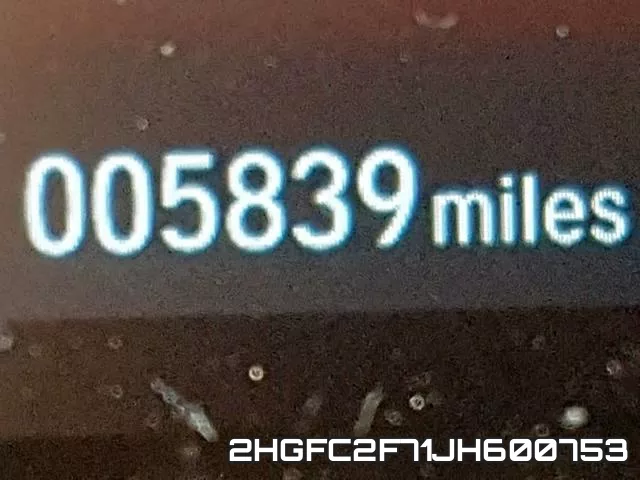 2HGFC2F71JH600753 фото 9
