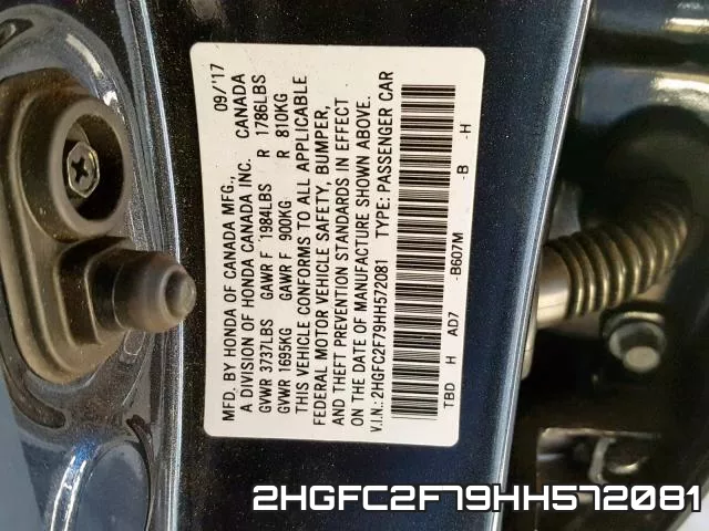 2HGFC2F79HH572081 фото 2