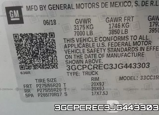 3GCPCREC3JG443303 фото 10