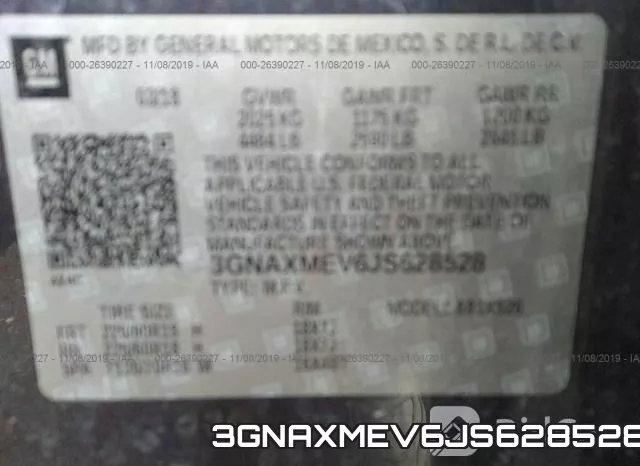 3GNAXMEV6JS628528 фото 10