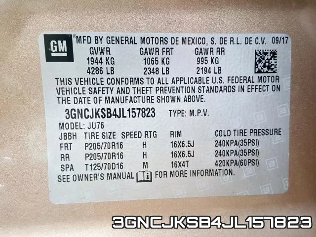 3GNCJKSB4JL157823 фото 2