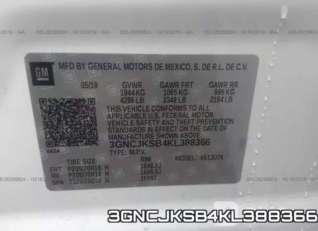 3GNCJKSB4KL388366 фото 9