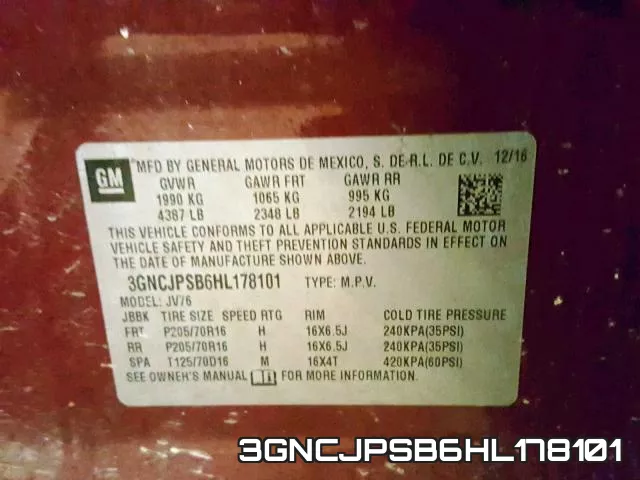 3GNCJPSB6HL178101 фото 2