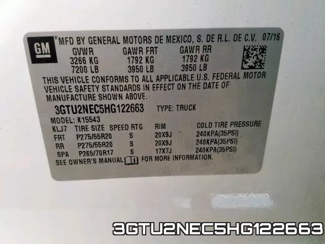3GTU2NEC5HG122663 фото 2